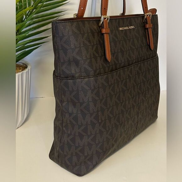 Michael Kors Brown Jet Set Tote Bag shoulder bag - Picture 4 of 9